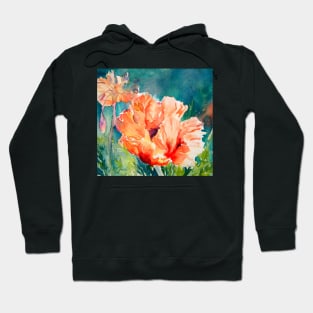 Poppies and Allium Hoodie